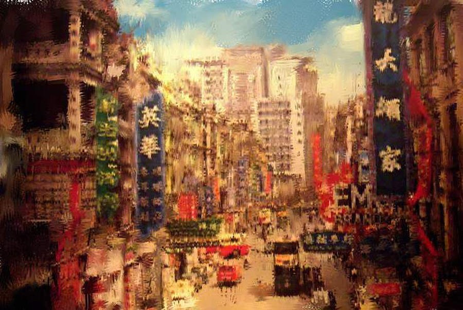 Old Hong Kong Digital Art by Frank Sarno