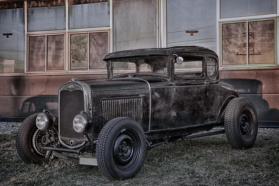 Old Hot Rod Photograph
