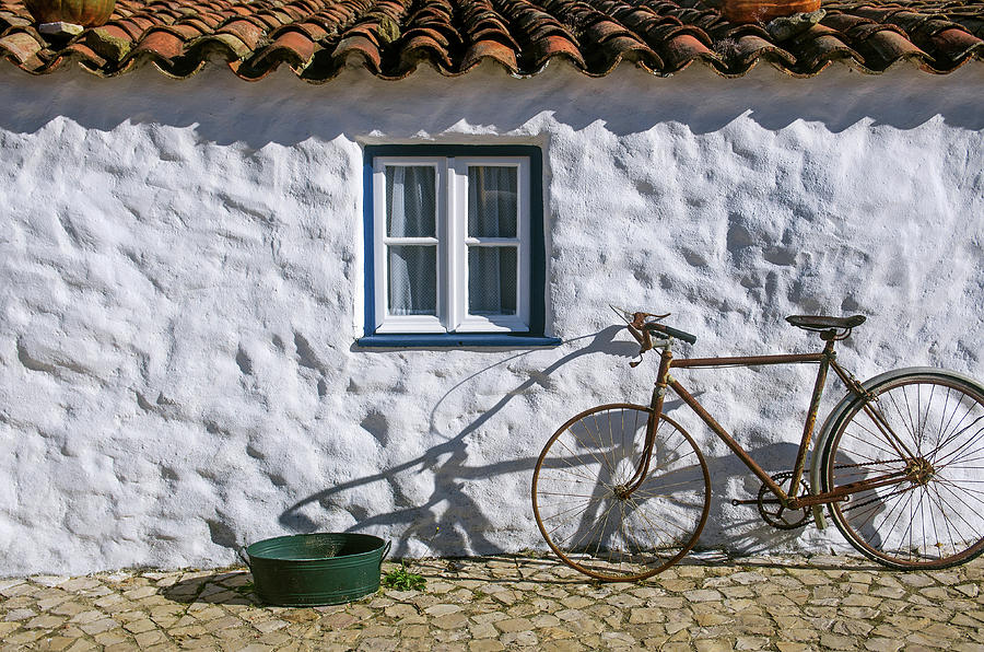 Old House and Bicycle Photograph by Carlos Caetano