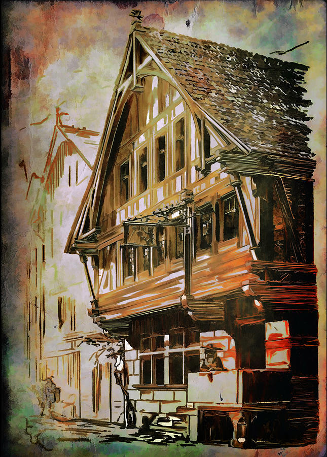 Old House.... Digital Art by Andrzej Szczerski