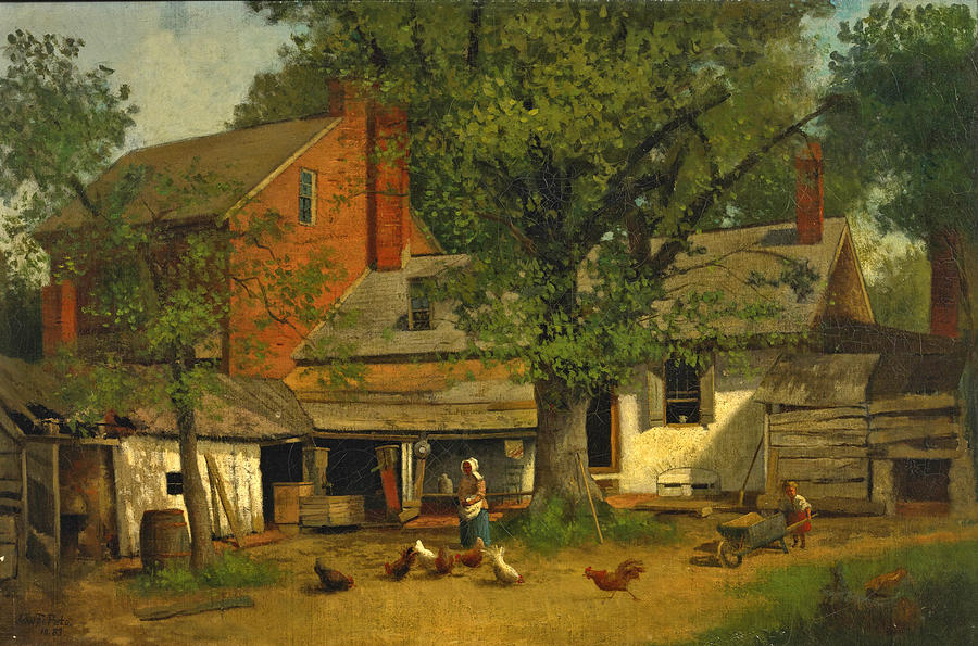 Old House at Coopers Point. New Jersey Painting by John Frederick Peto