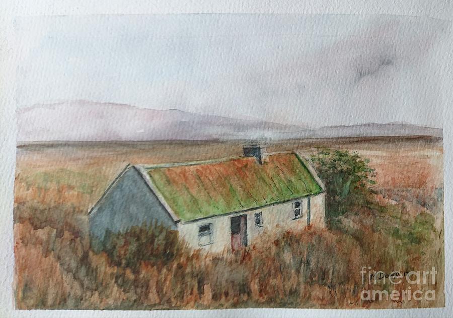 Cottage Painting - Old House Connemara by Maureen Dowd