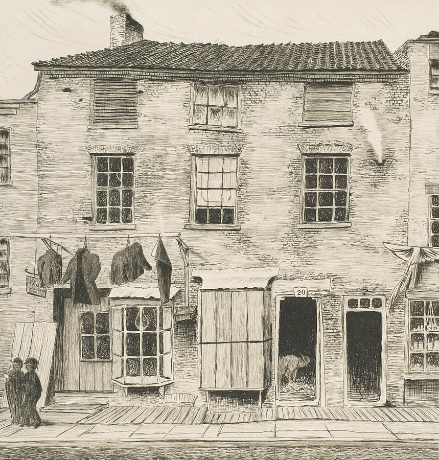 Old House in Rector Street  Relief by Henry Farrer