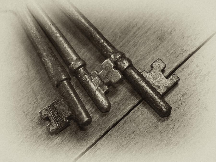 Old House Keys Photograph by Wilma  Birdwell