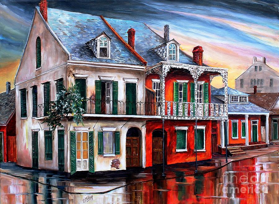 Old House on Royal Street Painting by Diane Millsap