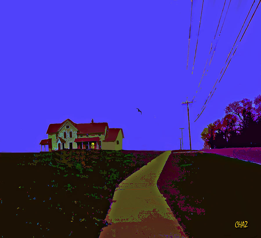 Old House On The Hill Painting by CHAZ Daugherty