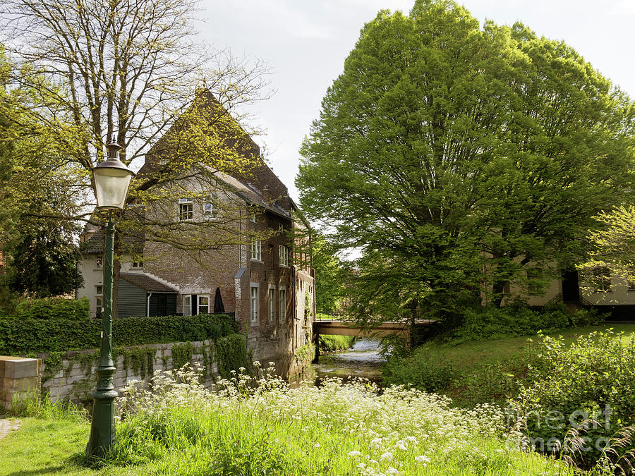 Old house on the Jeker River Maastricht Netherlands Photograph by Louise Heusinkveld