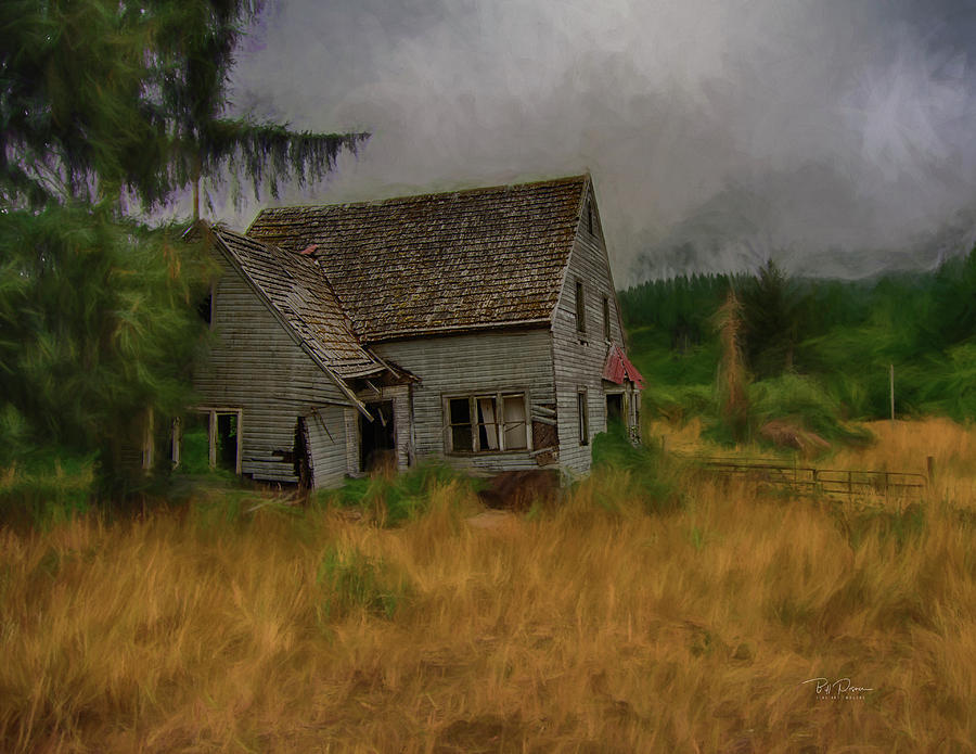Old house on the Prairie Photograph by Bill Posner