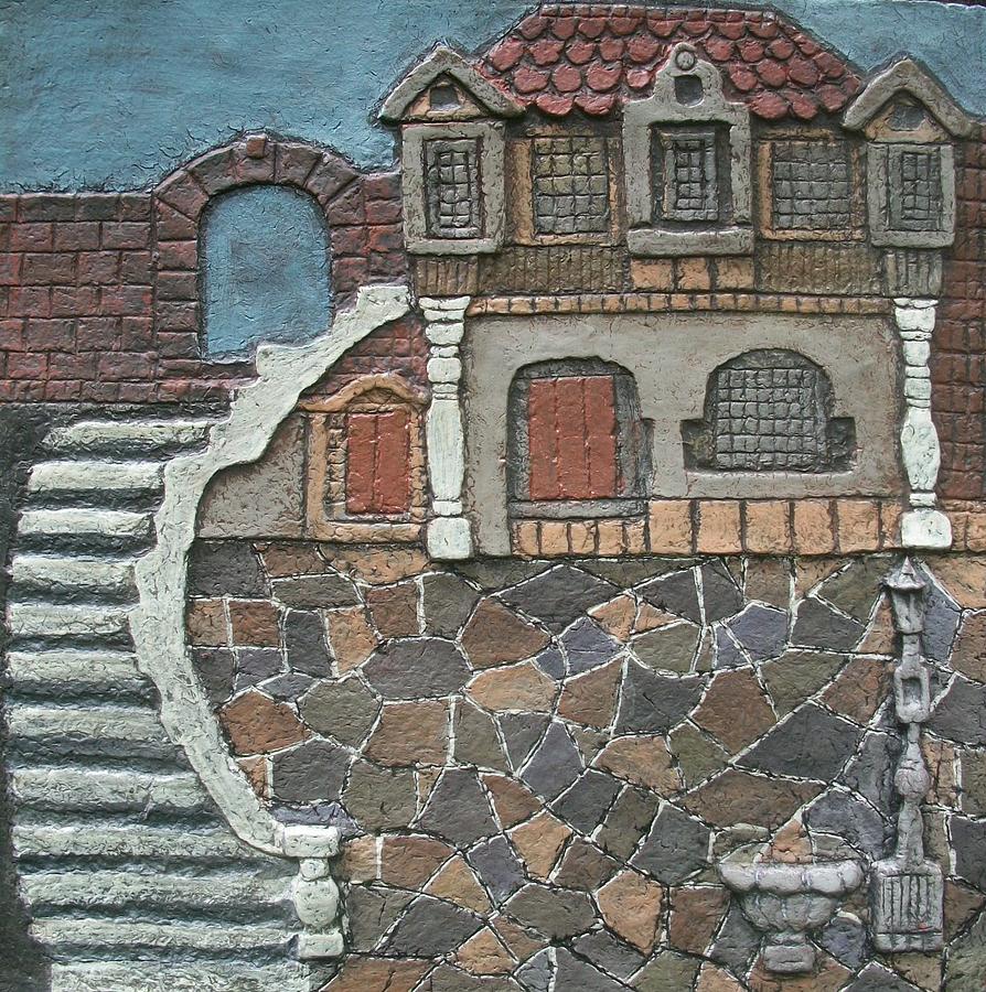 Brick Tapestry - Textile - Old House by Otil Rotcod