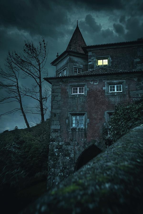 Old House Under Stormy Sky Photograph by Carlos Caetano