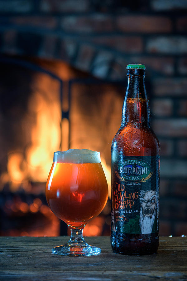 Beer Photograph - Old Howling Bastard Barleywine By The Fire by Rick Berk