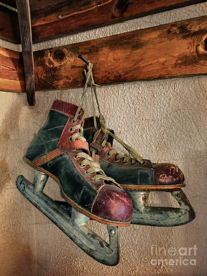Old Ice Skates Photograph by Mark Miller