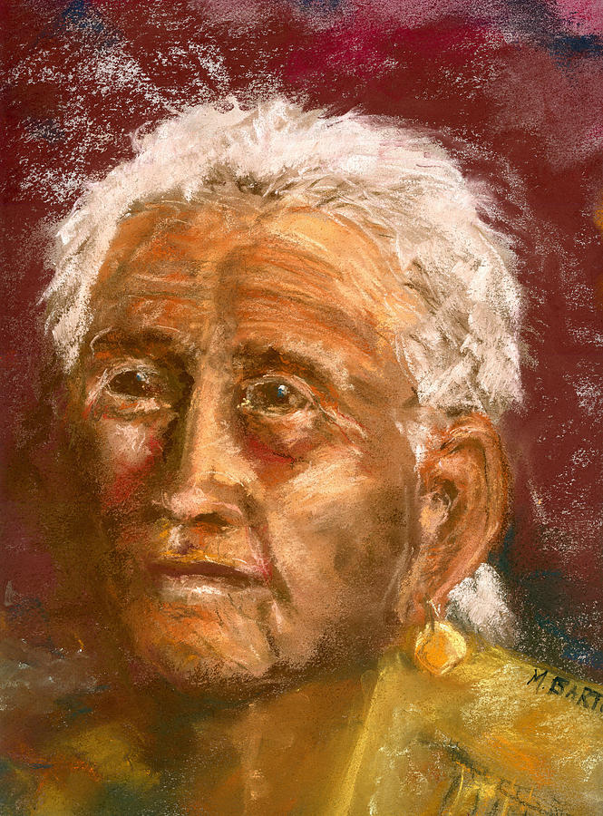 Old Indian Pastel by Marilyn Barton