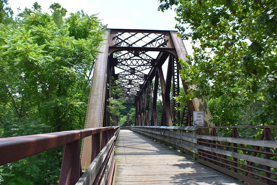 Old Iron Bridge in Collinsville 1 Photograph by Nina Kindred