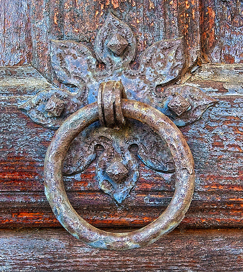 Old Iron Door Ring Photograph by Floyd Hopper