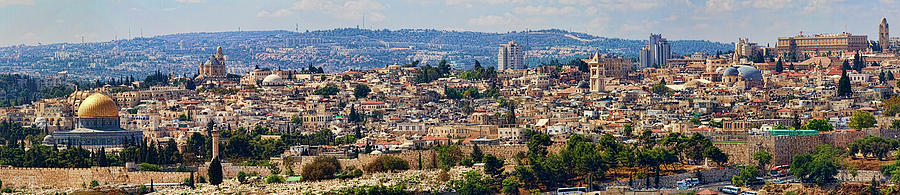 Old Jerusalem Panorama Photograph