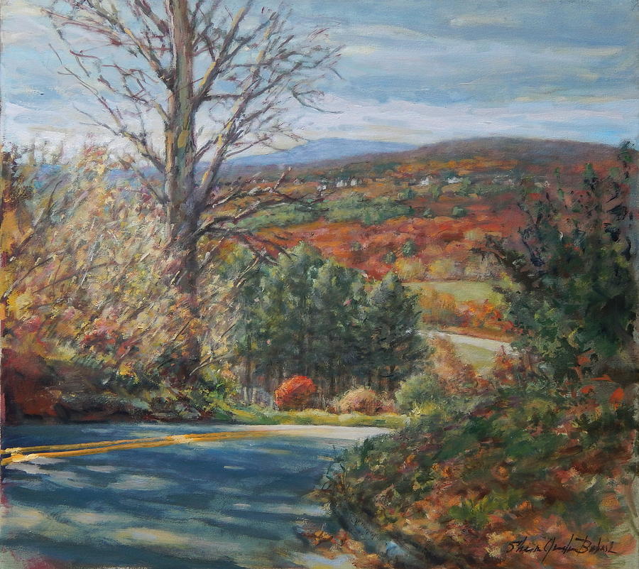Fall Painting - Old Johnny Appleseed Trail by Sharon Jordan Bahosh