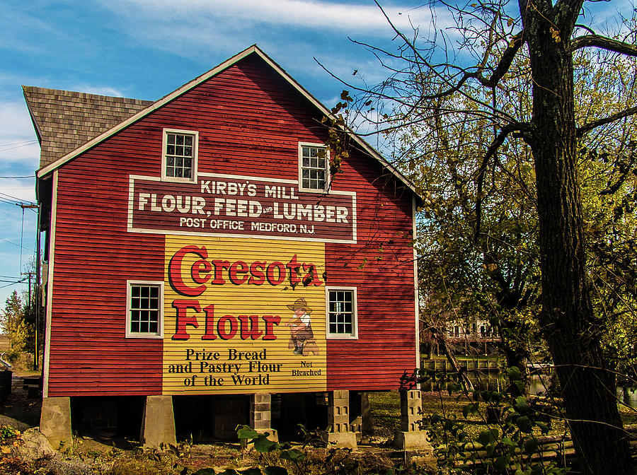 Kirbys Flour Mill Medford NJ Photograph by Louis Dallara