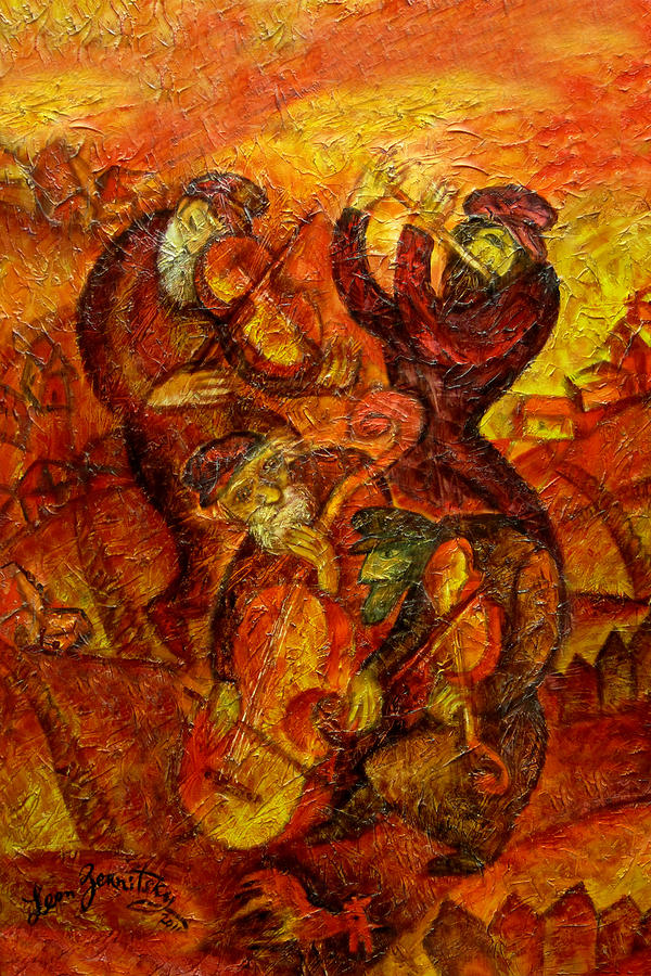 Old Klezmer Music Painting