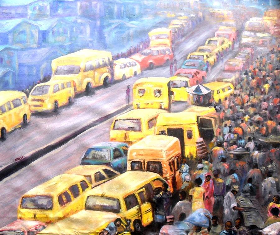 Old Lagos Painting by Stephen Maku - Fine Art America