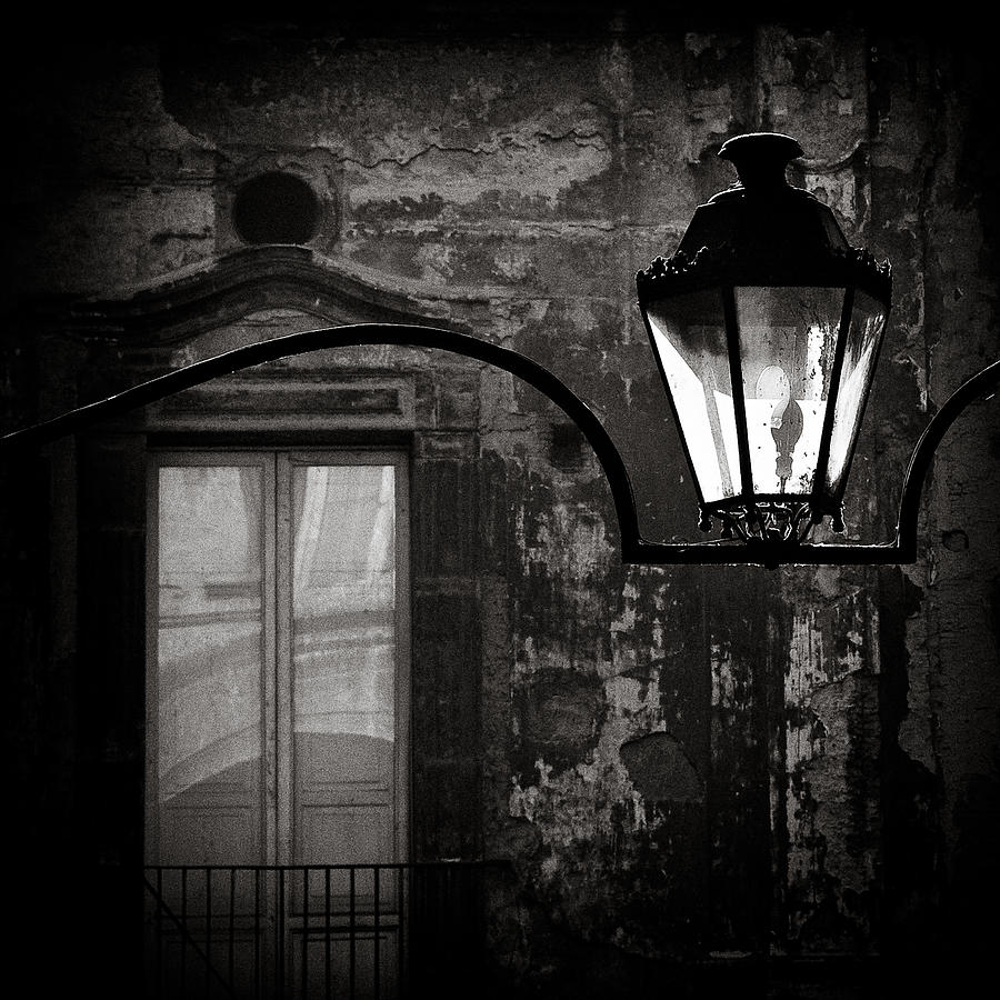 Vintage Photograph - Old Lamp by Dave Bowman