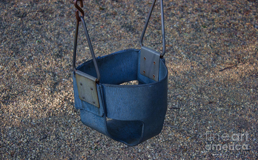 Old Leather Tot Swing Photograph by Roberta Byram