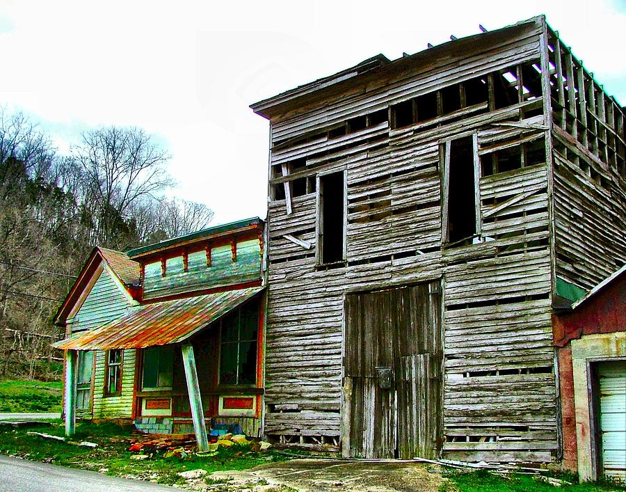 Leavenworth Indiana Photograph - Old Leavenworth Indiana Ghost Town II by Julie Dant
