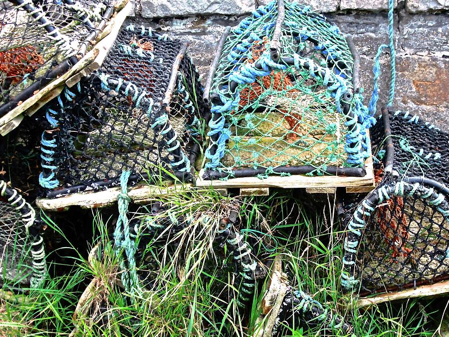 Old lobster pots Photograph by Stephanie Moore