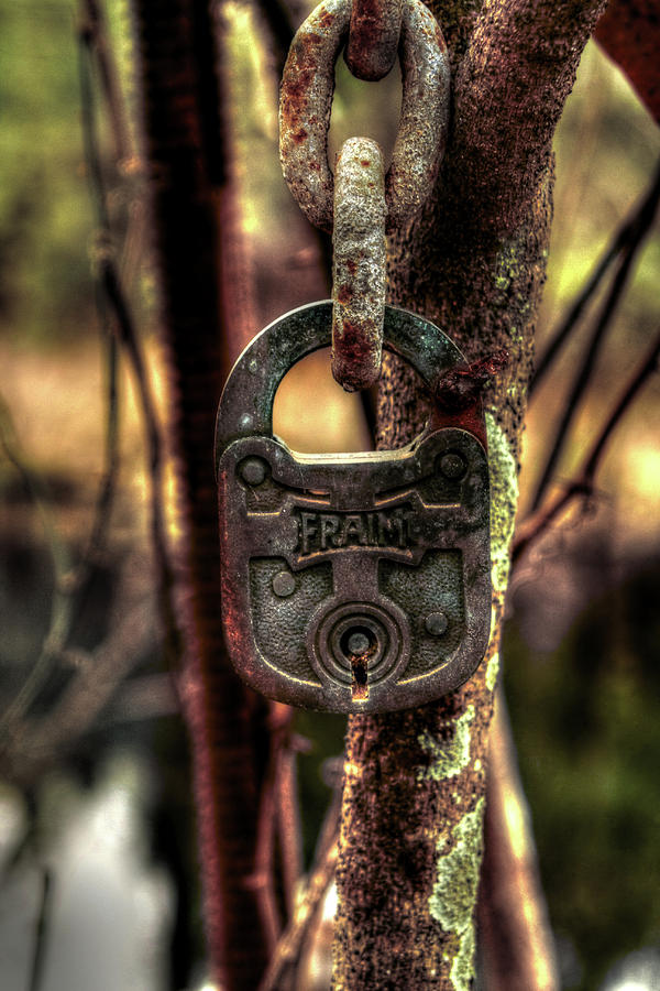 Lock Photograph - Old Lock by David Paul Murray