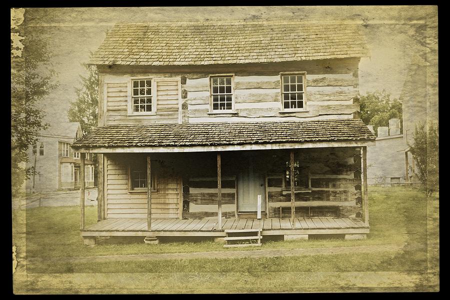 Architecture Photograph - Old Log Cabin by Joan Reese
