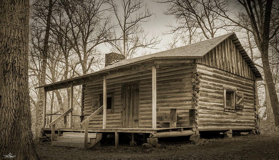 Log Cabin Photograph - Old Log Cabin by Phil And Karen Rispin