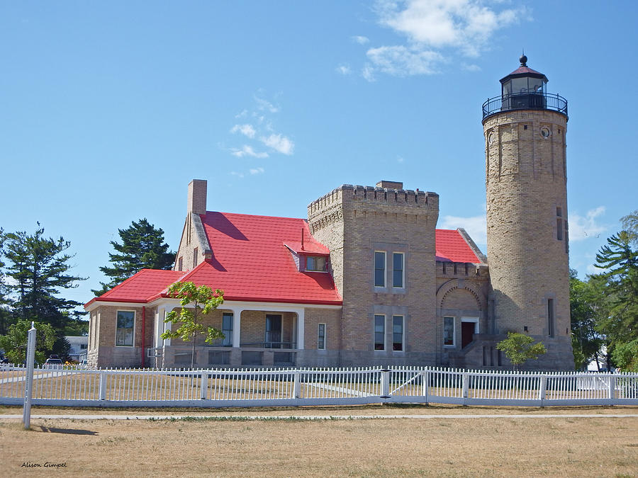 Old Mackinac Point Light Photograph by Alison Gimpel - Fine Art America