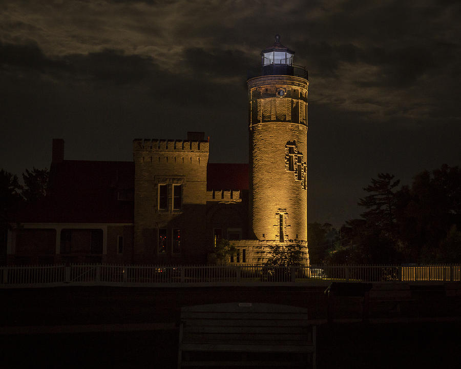 Old Mackinac Point Light, Mackinaw City MI Photograph by Jack R Perry