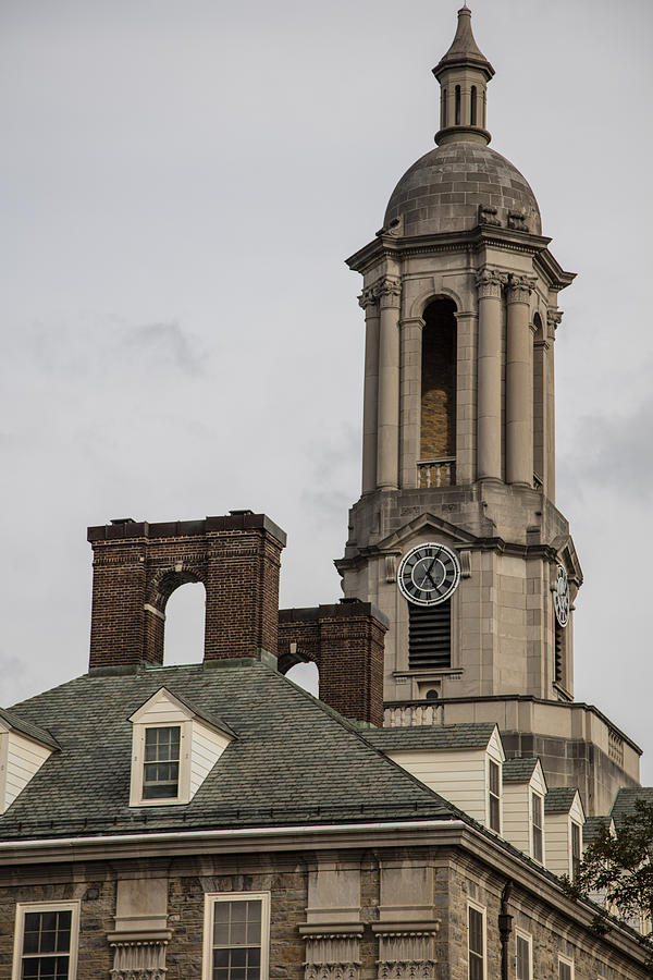 Old Main Hall Clock Tower from behind  Photograph by John McGraw