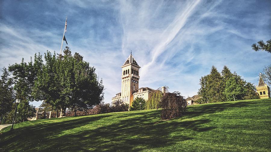 Utah State University Photograph - Old Main Hill by Tony Anderson