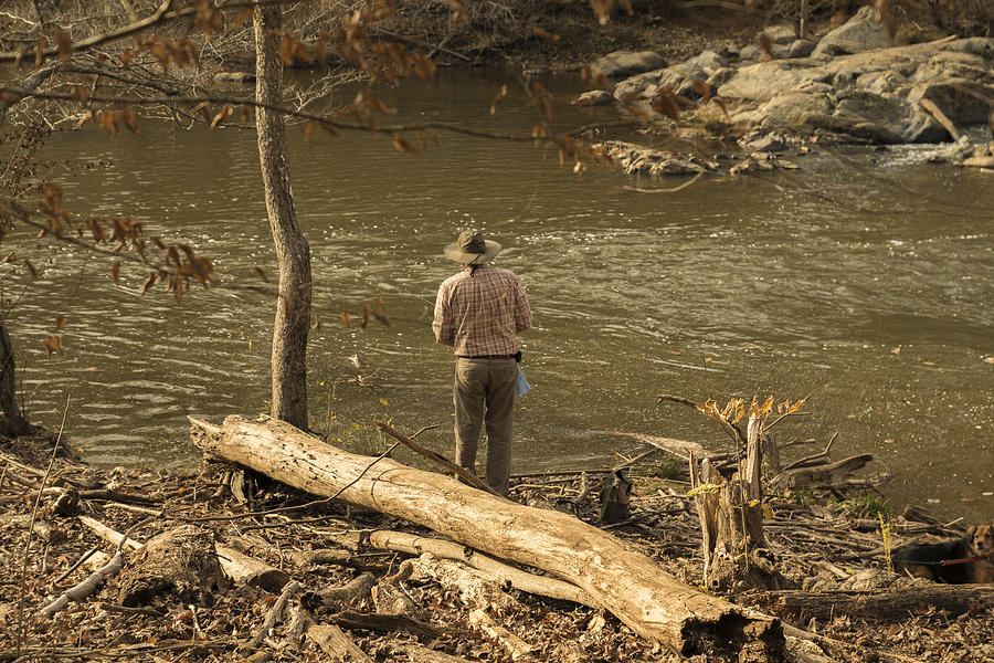 River Photograph - Old Man And The River by William Hall River Photograph - Old Man And The River by William Hall