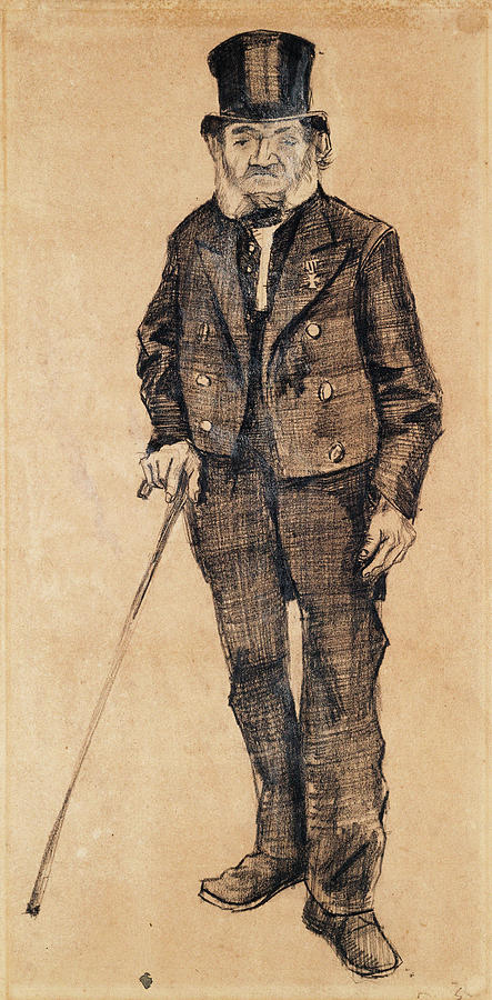 Fantasy Painting - Old Man in a Tailcoat, 1882 by Vincent Van Gogh