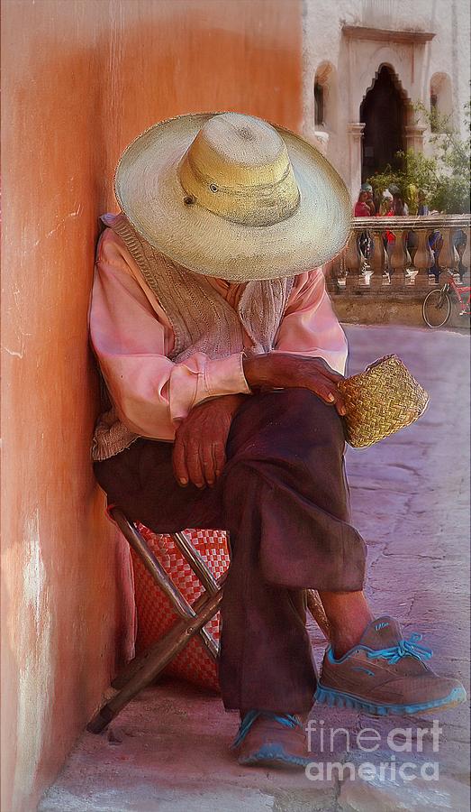 Old Man In Atottonilco Photograph by John  Kolenberg