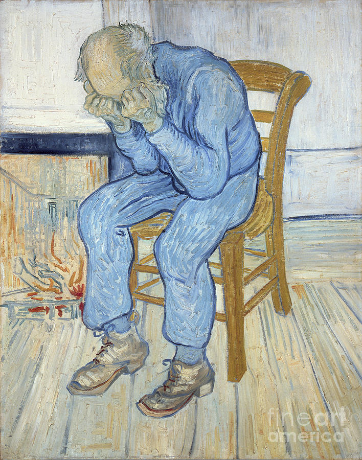 Old Painting - Old Man in Sorrow by Vincent van Gogh