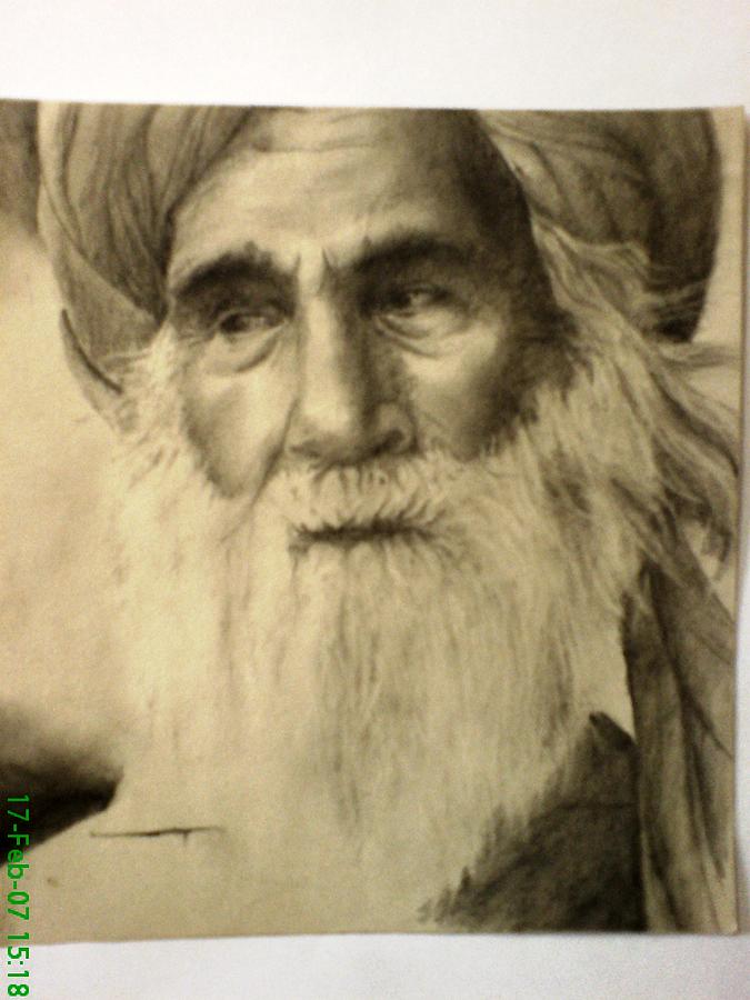 Old Man Drawing by Vishal Mane - Fine Art America