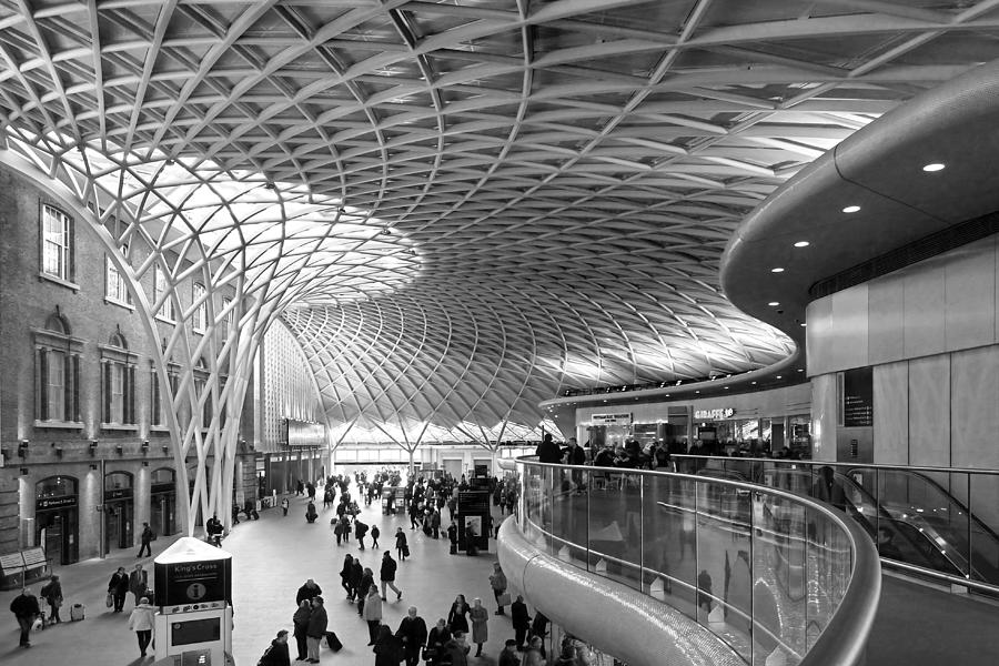 Old Meets New At Kings Cross Station London Photograph by Gill Billington