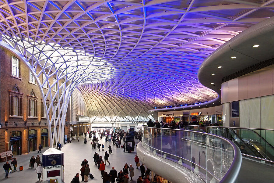 Old Meets New At Kings Cross Station London In Color Photograph by Gill Billington