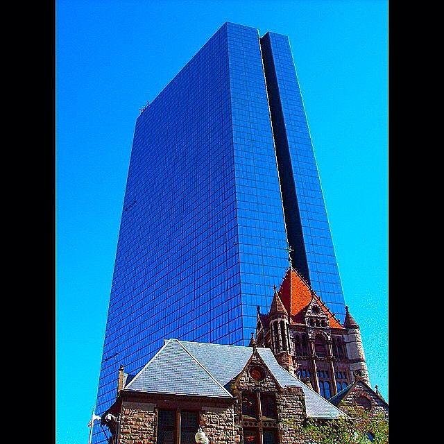 Boston Photograph - Old Meets New by Kate Arsenault 