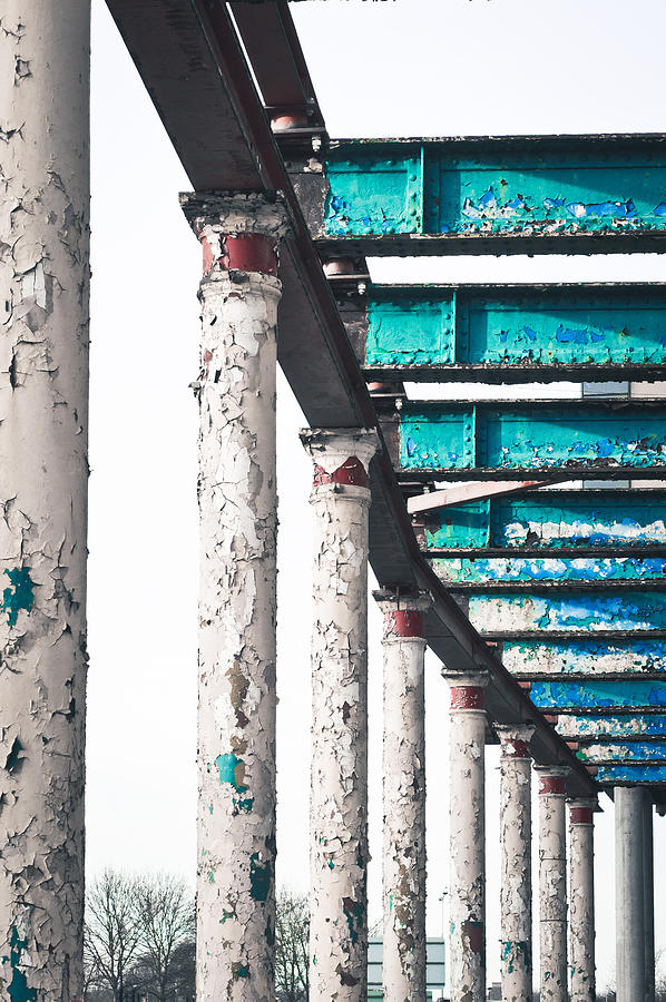 Architecture Photograph - Old metal arcade by Tom Gowanlock