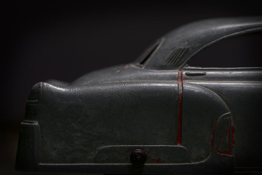 Toy Photograph - Old Metal Toy Car by Art Whitton