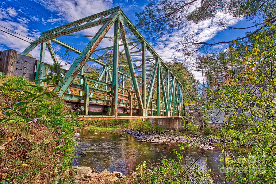 Old Metal Truss Bridge Newport New Hampshire Photograph by Edward Fielding