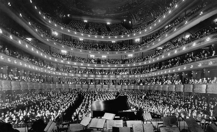 New York City Photograph - Old Metropolitan Opera House Concert - NYC 1937 by War Is Hell Store