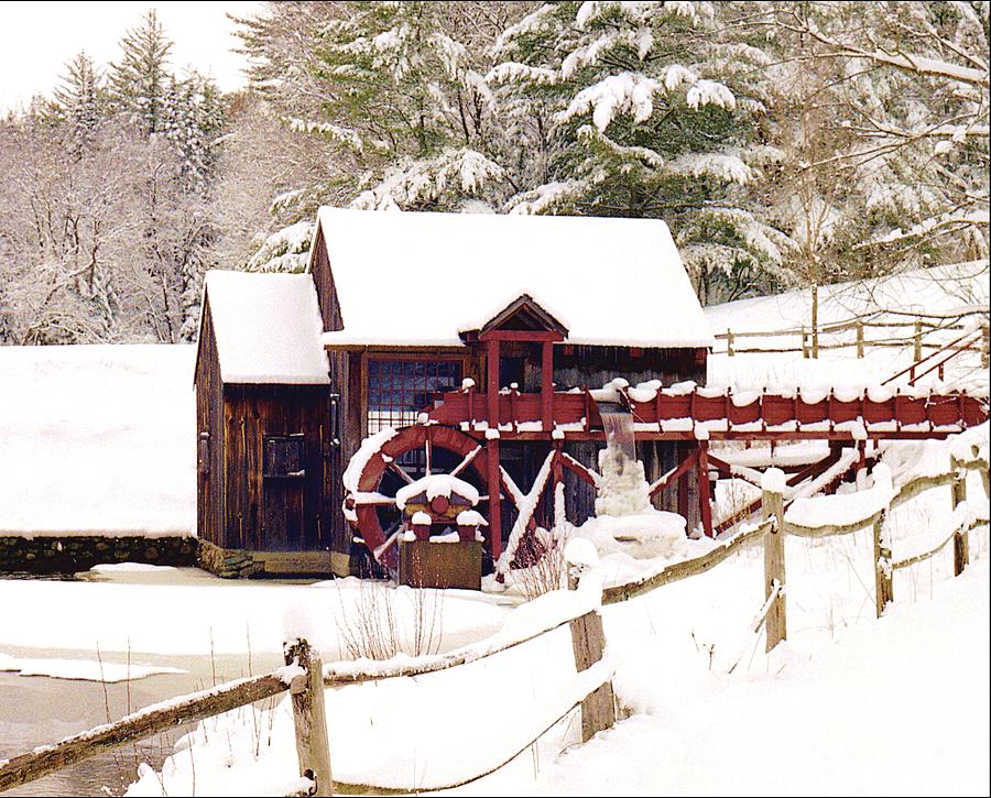 Old Mill in winter Photograph by Roger Soule - Fine Art America