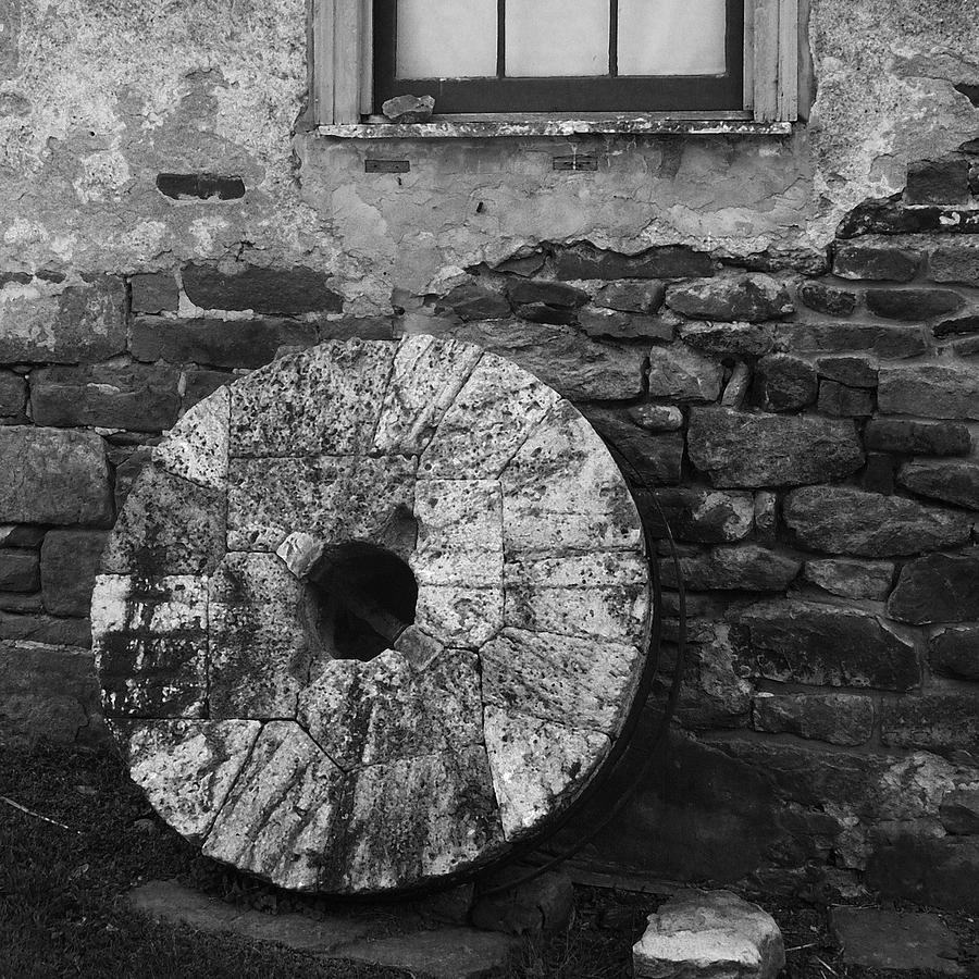 Old Mill Stone Photograph by Val Arie