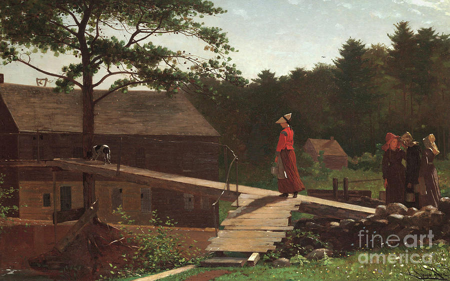 Old Mill, The Morning Bell, 1871 Painting by Winslow Homer